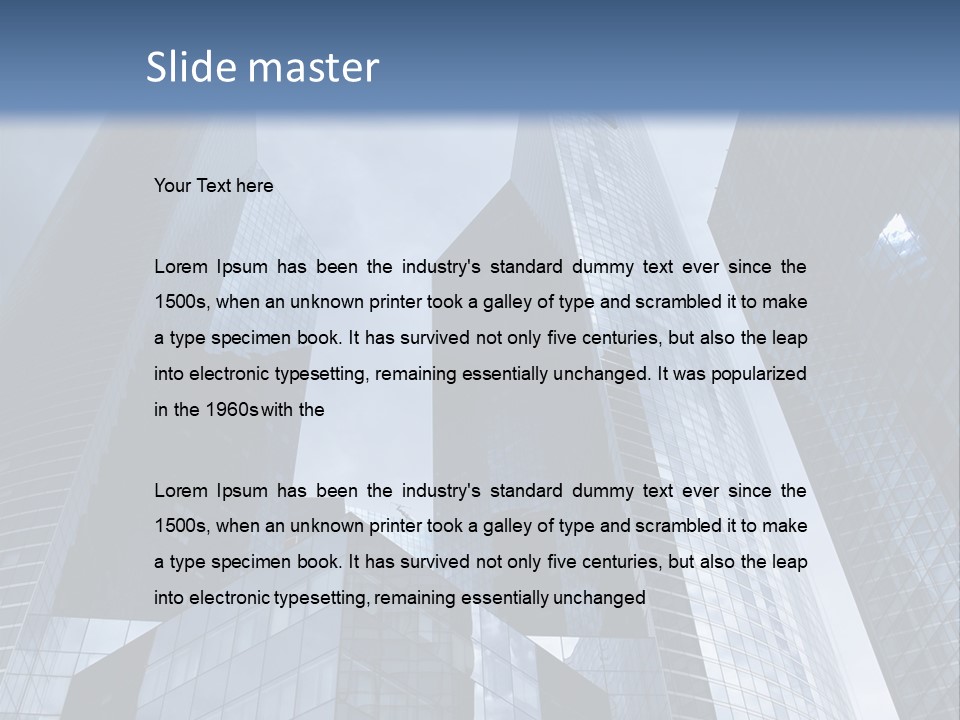 Grey Bank Success PowerPoint Template