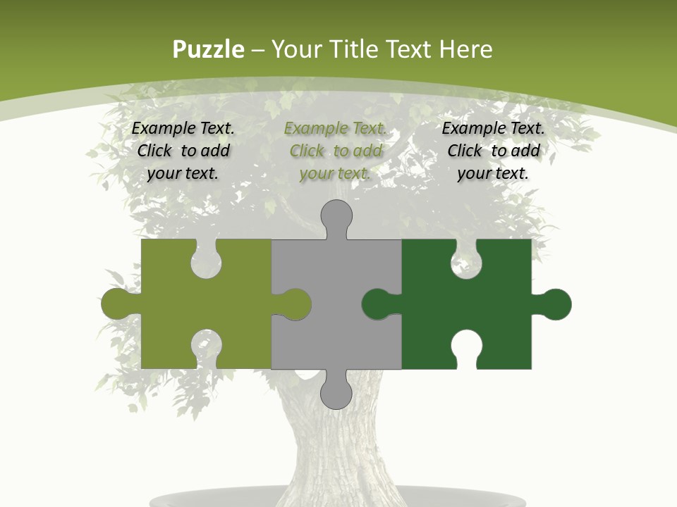 Colour Nobody Bush PowerPoint Template