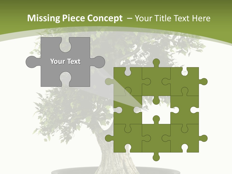 Colour Nobody Bush PowerPoint Template