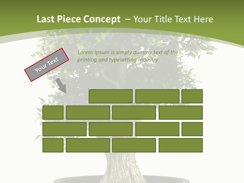Colour Nobody Bush PowerPoint Template