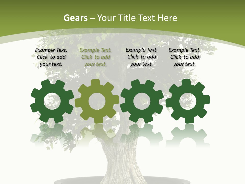 Colour Nobody Bush PowerPoint Template