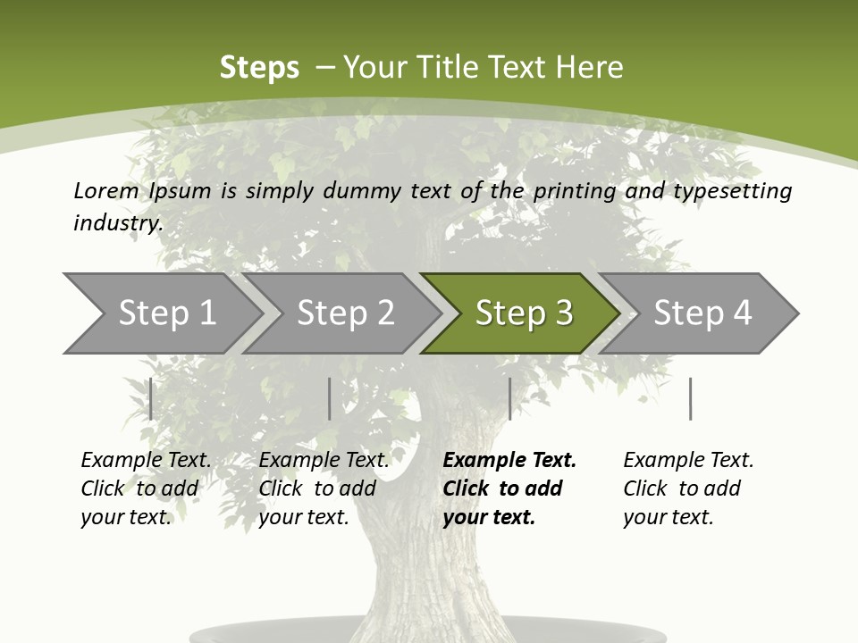 Colour Nobody Bush PowerPoint Template