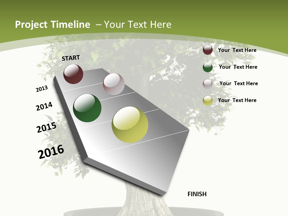 Colour Nobody Bush PowerPoint Template