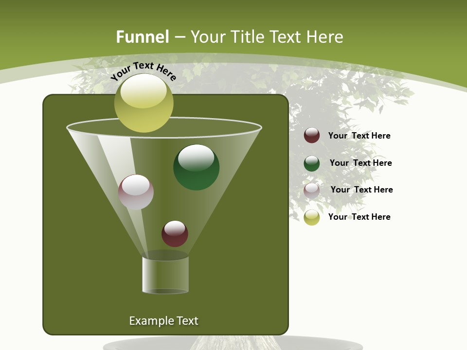 Colour Nobody Bush PowerPoint Template