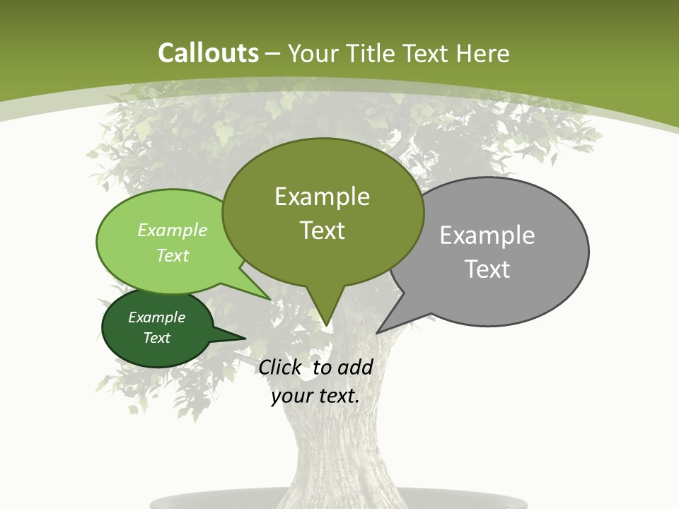 Colour Nobody Bush PowerPoint Template