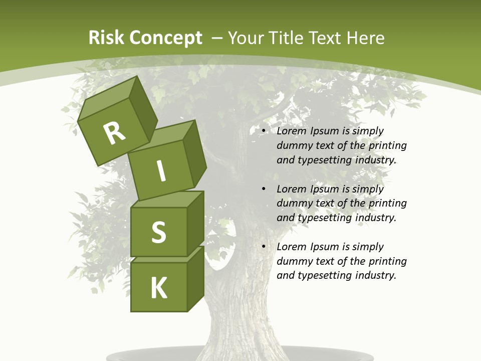 Colour Nobody Bush PowerPoint Template