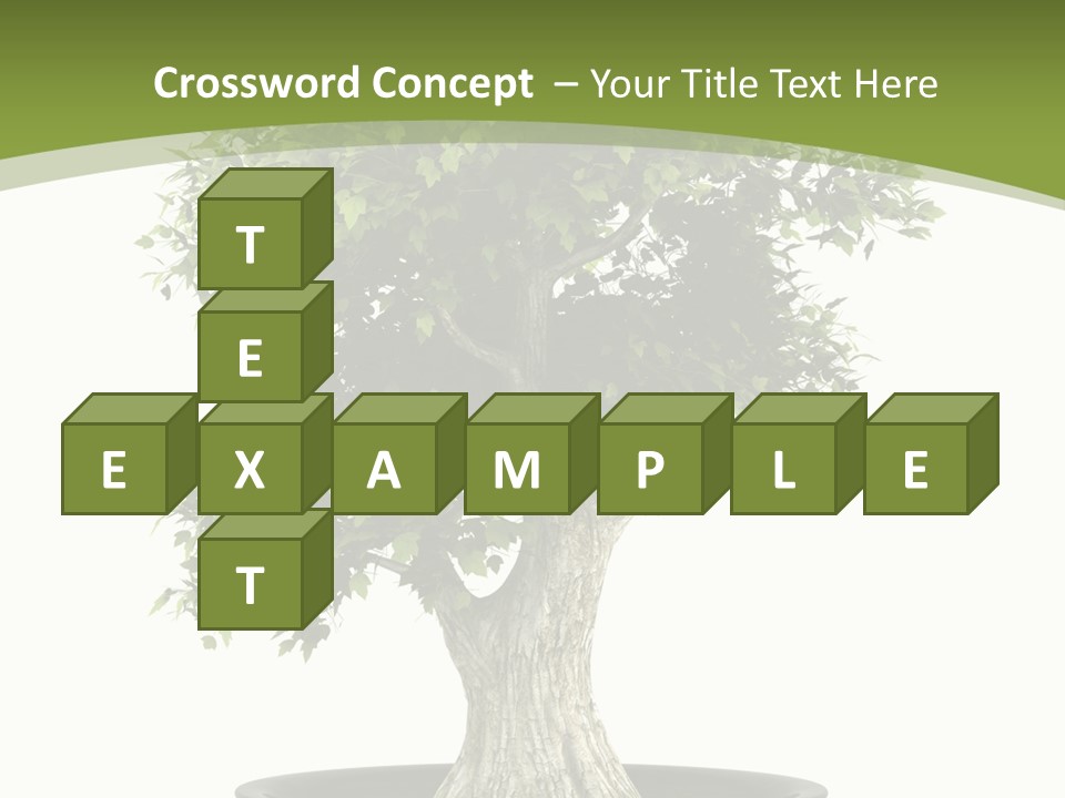 Colour Nobody Bush PowerPoint Template