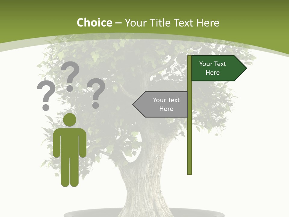 Colour Nobody Bush PowerPoint Template