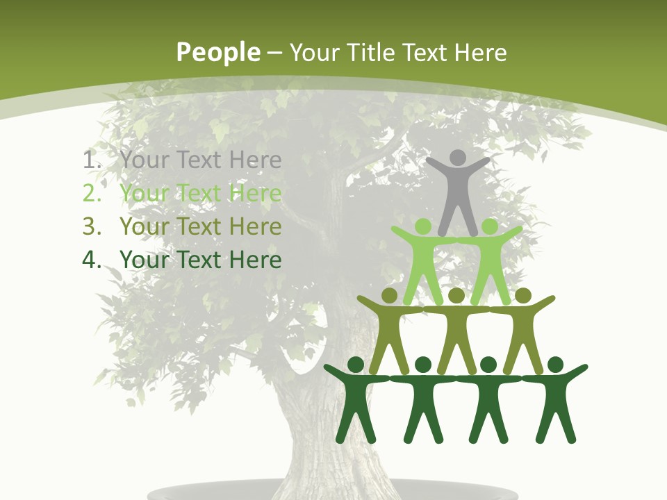 Colour Nobody Bush PowerPoint Template