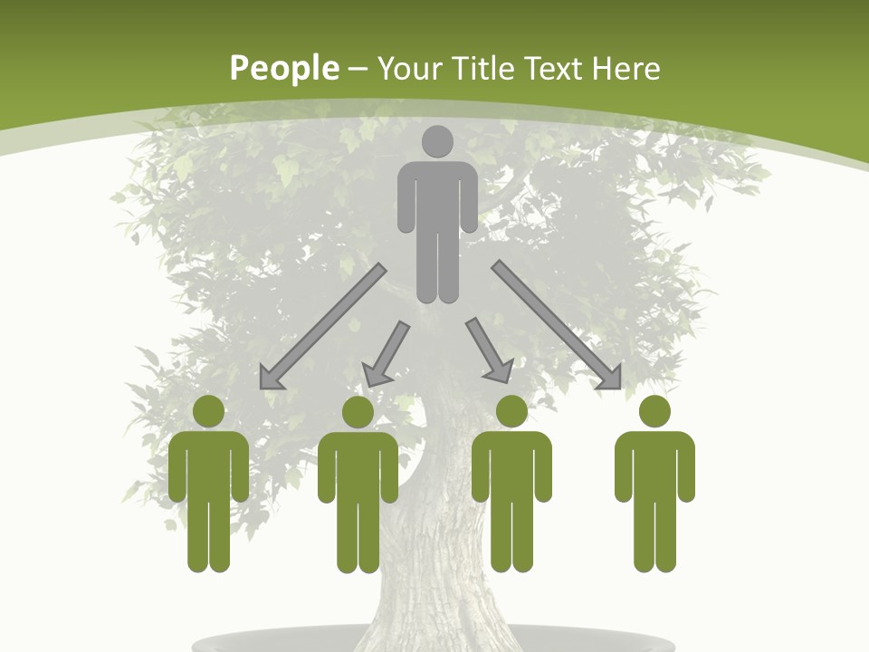 Colour Nobody Bush PowerPoint Template