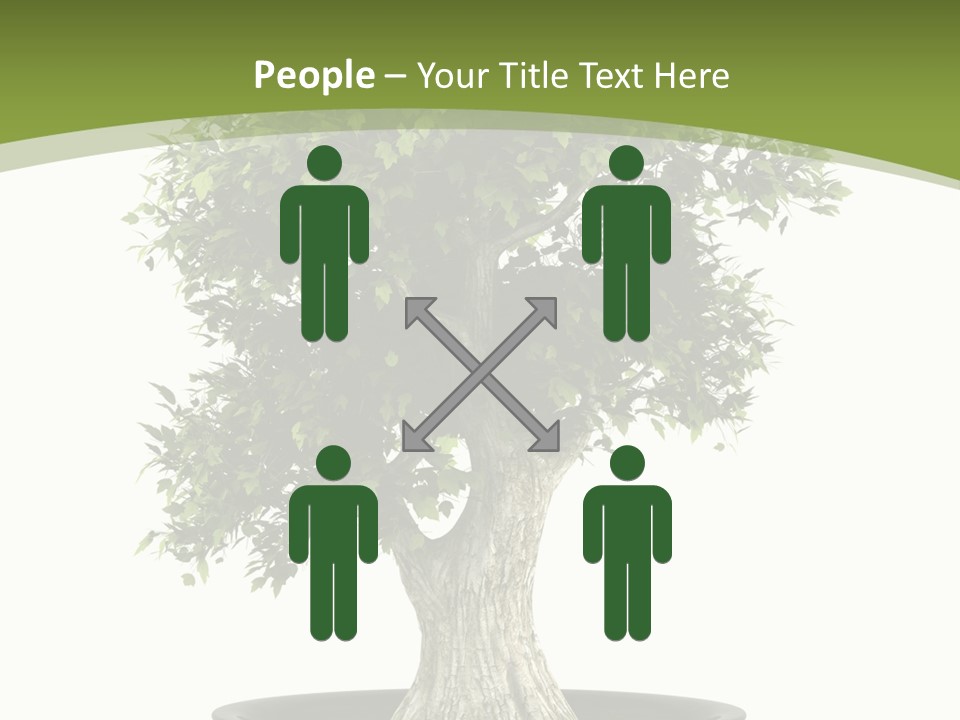 Colour Nobody Bush PowerPoint Template