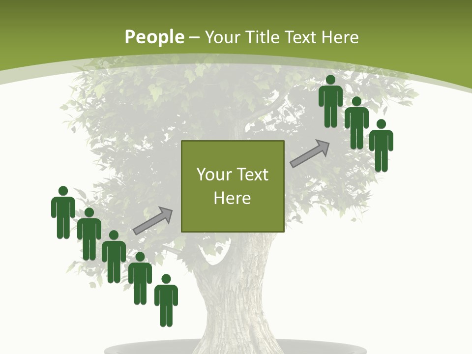 Colour Nobody Bush PowerPoint Template