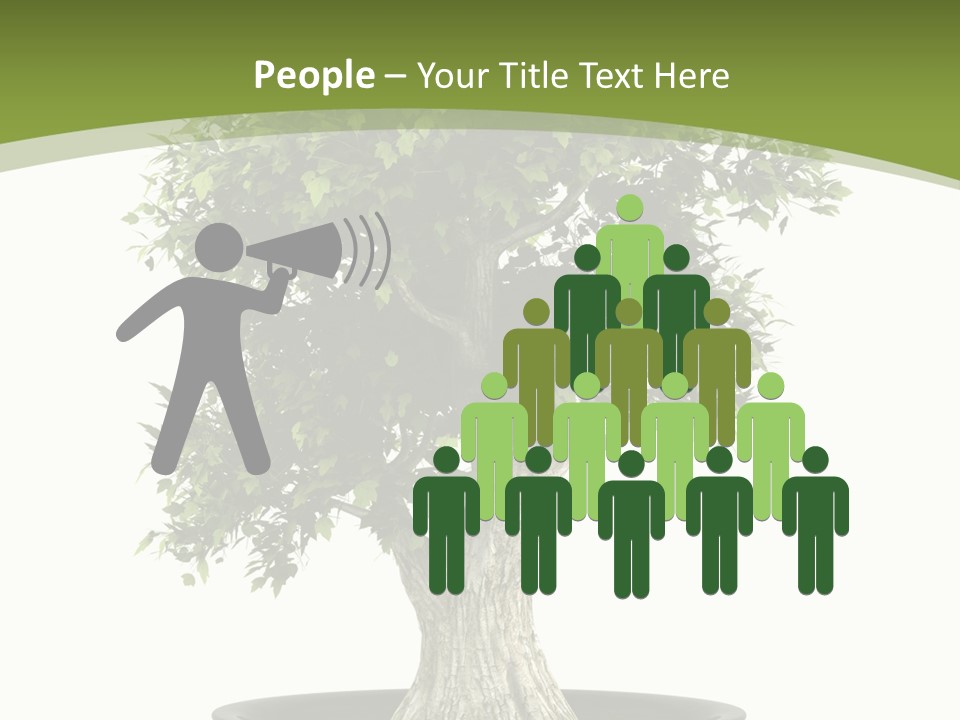 Colour Nobody Bush PowerPoint Template