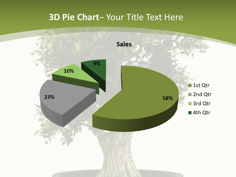 Colour Nobody Bush PowerPoint Template