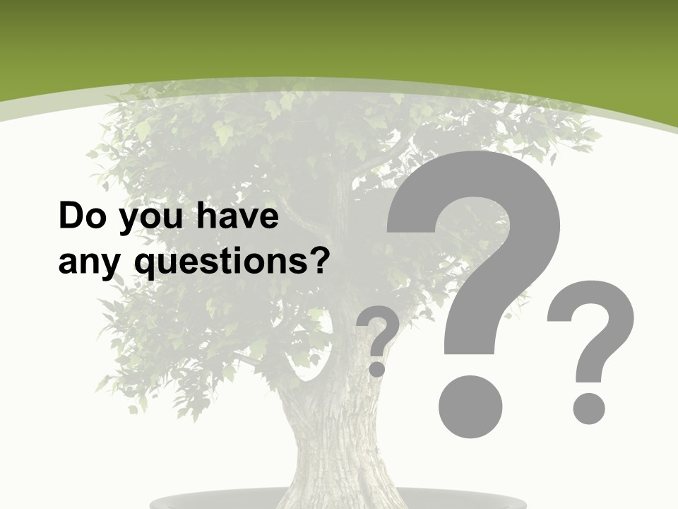 Colour Nobody Bush PowerPoint Template