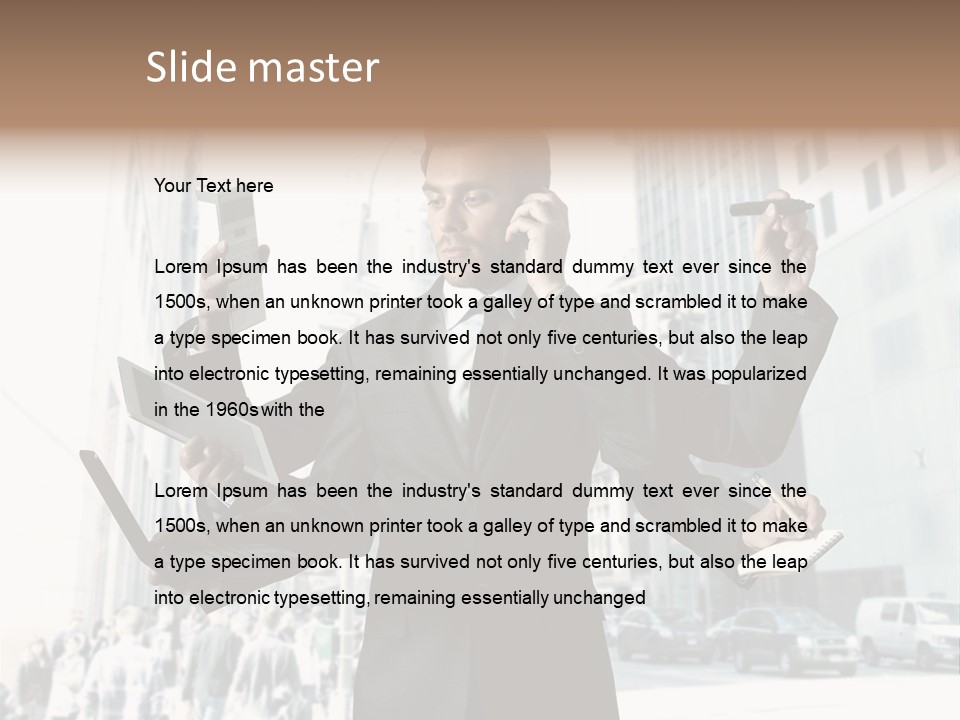 Stress Notebook Office PowerPoint Template