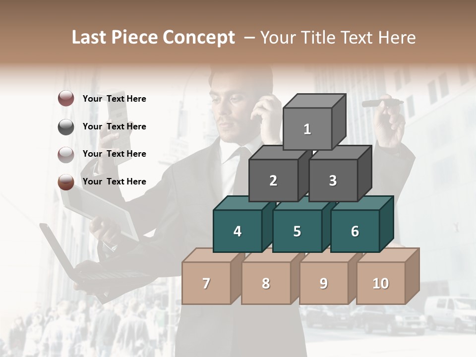 Stress Notebook Office PowerPoint Template