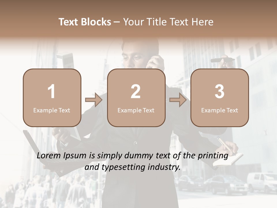 Stress Notebook Office PowerPoint Template