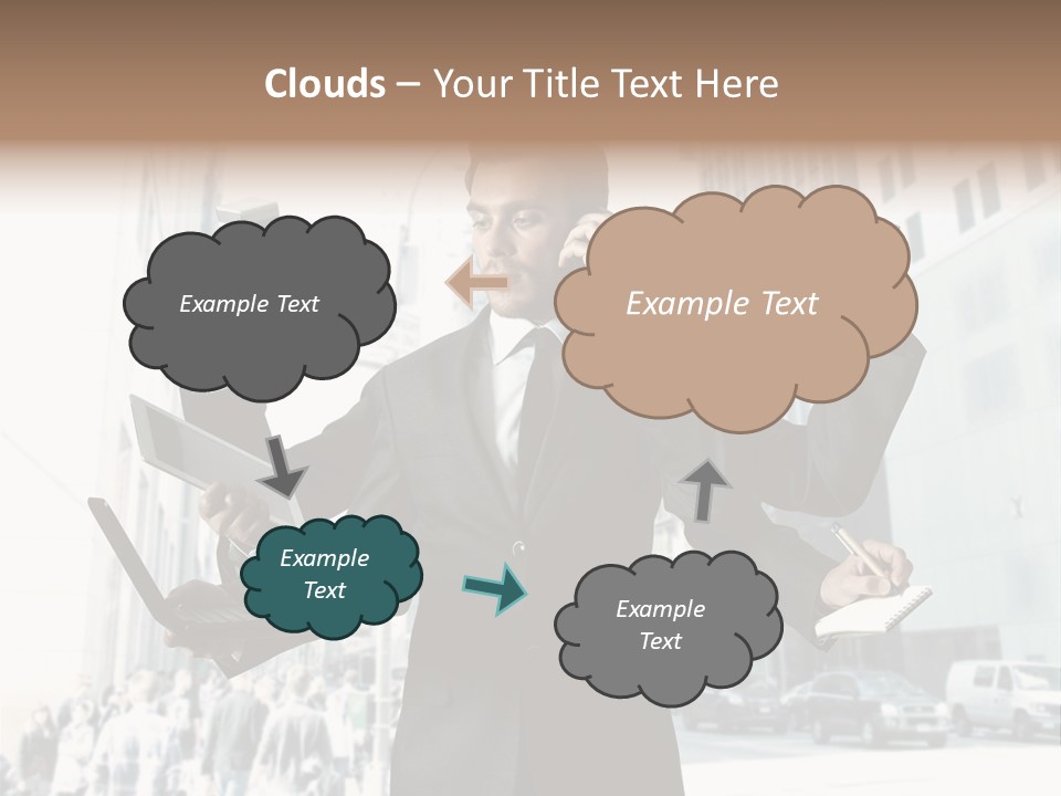 Stress Notebook Office PowerPoint Template