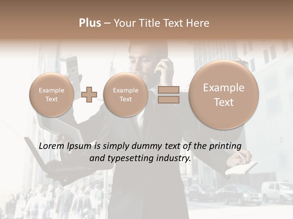 Stress Notebook Office PowerPoint Template