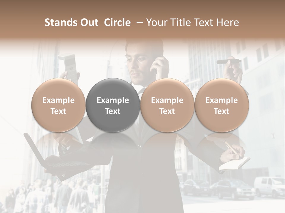 Stress Notebook Office PowerPoint Template