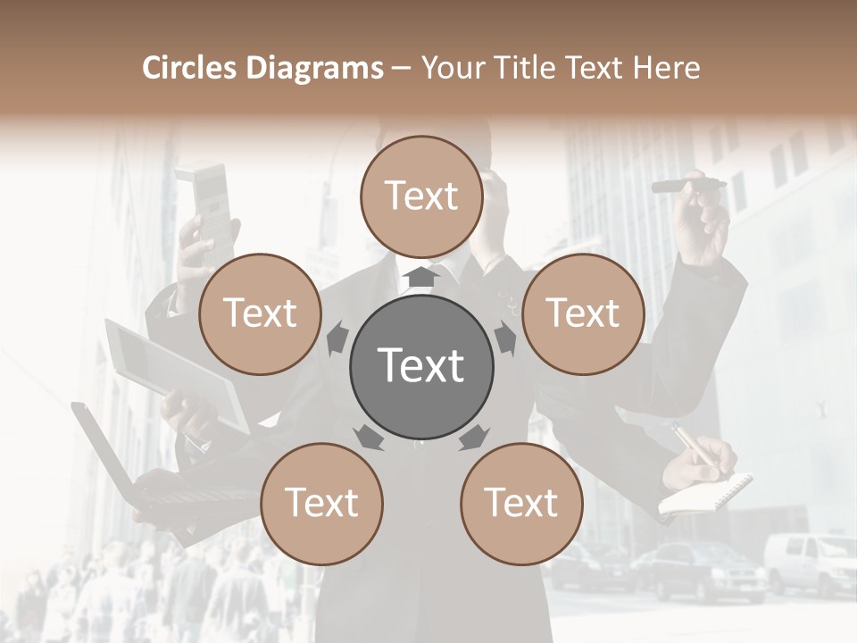 Stress Notebook Office PowerPoint Template