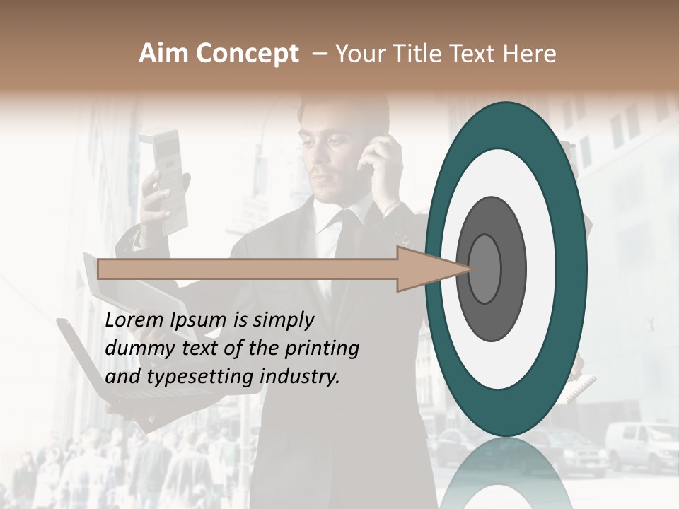 Stress Notebook Office PowerPoint Template