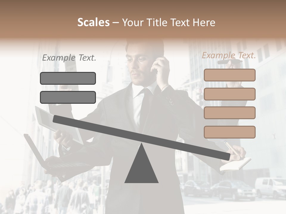 Stress Notebook Office PowerPoint Template