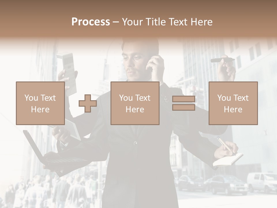 Stress Notebook Office PowerPoint Template
