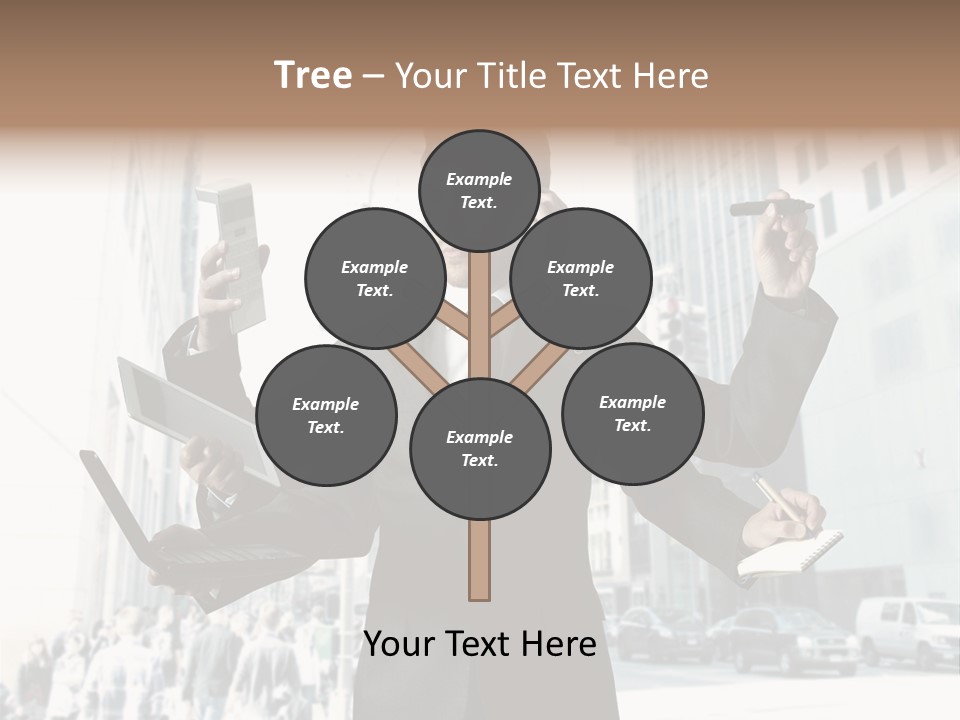 Stress Notebook Office PowerPoint Template