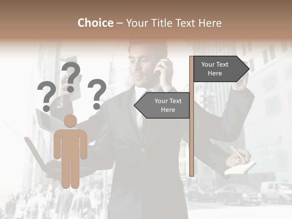 Stress Notebook Office PowerPoint Template