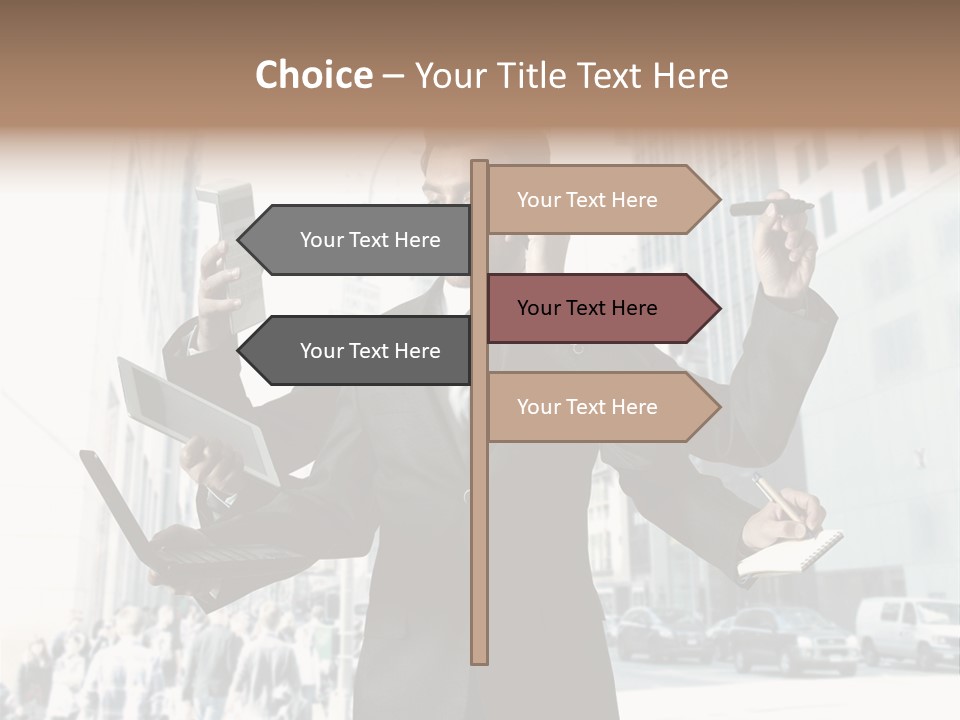 Stress Notebook Office PowerPoint Template