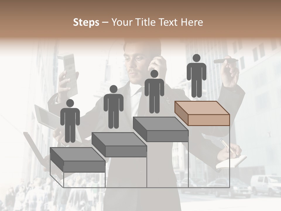 Stress Notebook Office PowerPoint Template