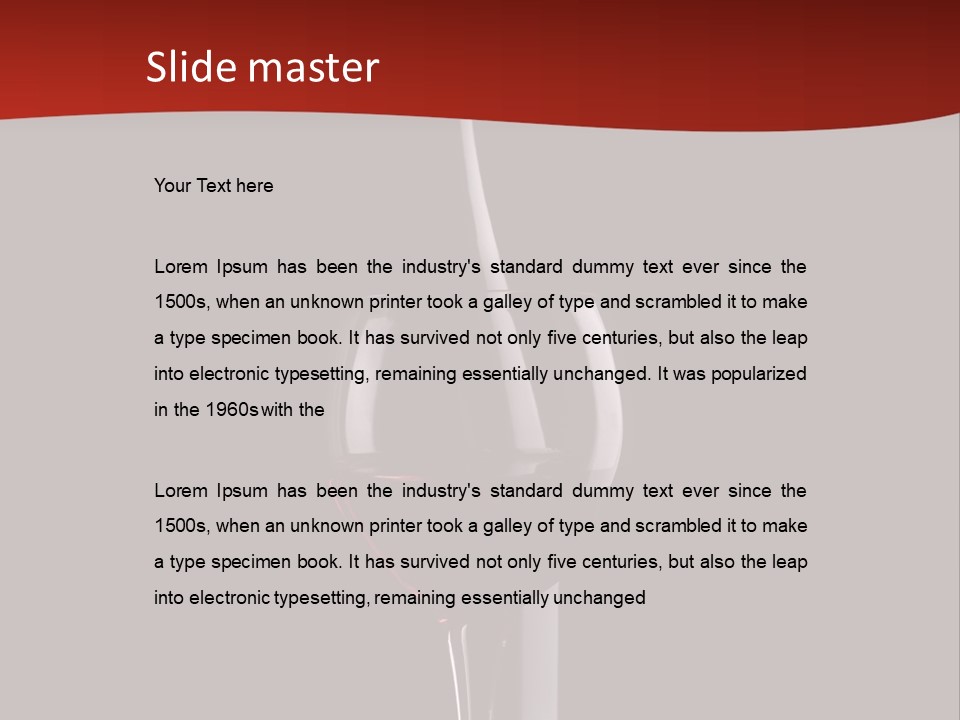 Dinner Rose Drink PowerPoint Template