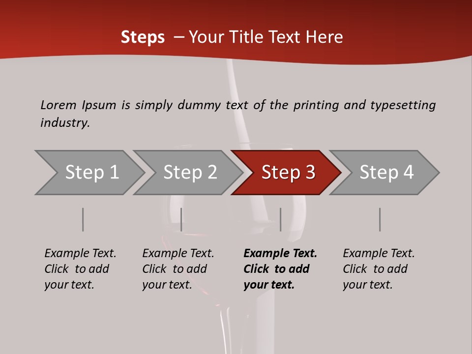 Dinner Rose Drink PowerPoint Template