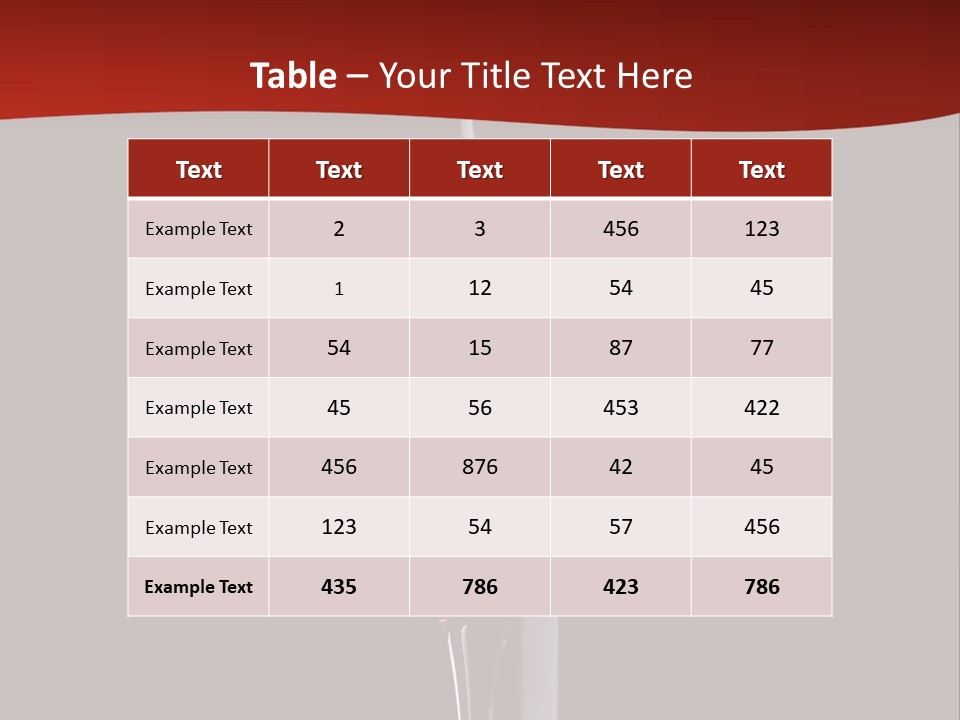 Dinner Rose Drink PowerPoint Template