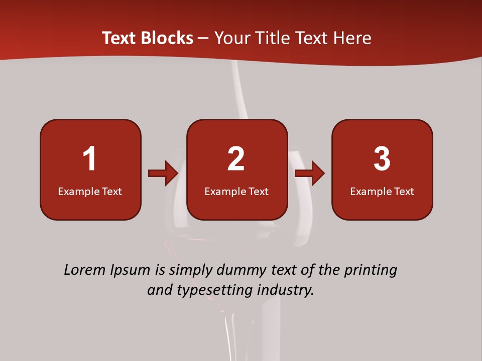 Dinner Rose Drink PowerPoint Template