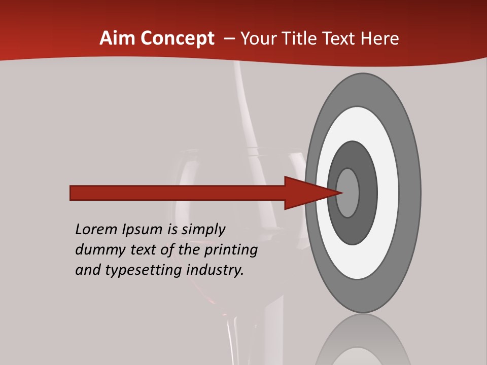 Dinner Rose Drink PowerPoint Template