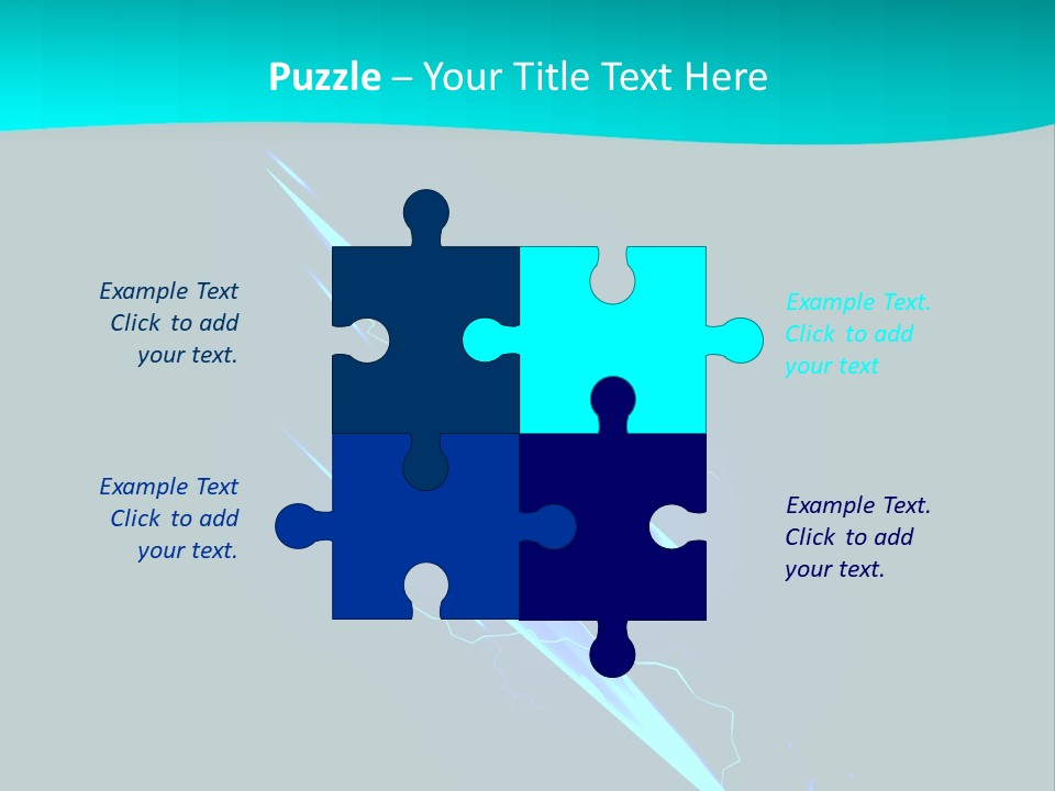 Light Effect Thunderbolt PowerPoint Template