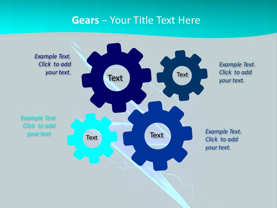 Light Effect Thunderbolt PowerPoint Template