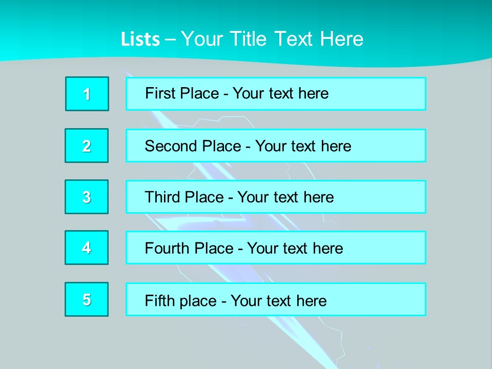 Light Effect Thunderbolt PowerPoint Template