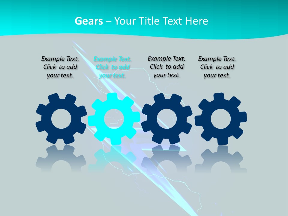 Light Effect Thunderbolt PowerPoint Template