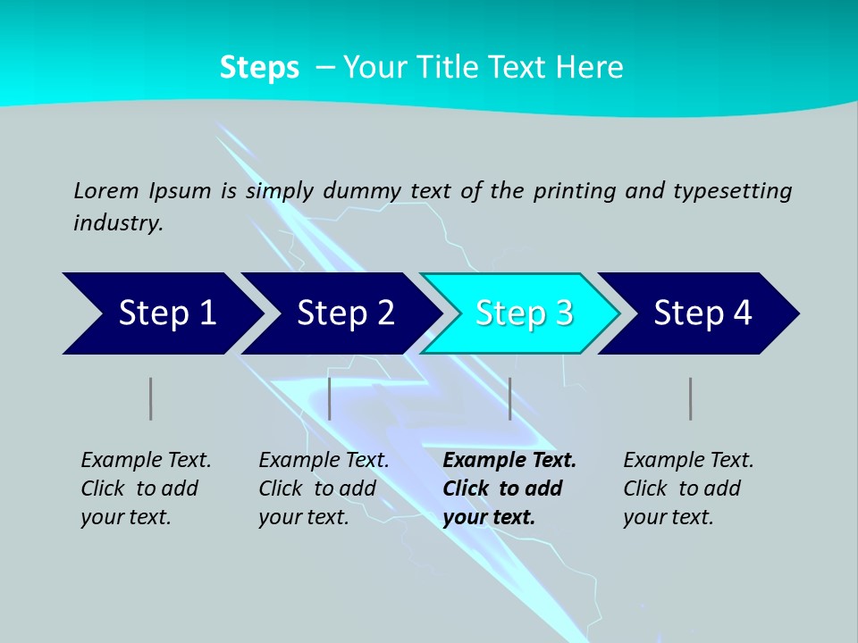 Light Effect Thunderbolt PowerPoint Template