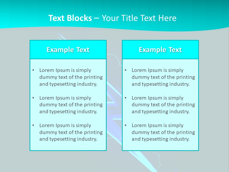 Light Effect Thunderbolt PowerPoint Template