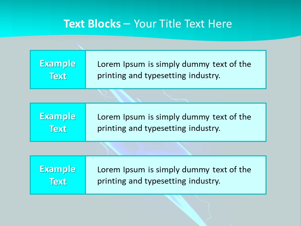 Light Effect Thunderbolt PowerPoint Template