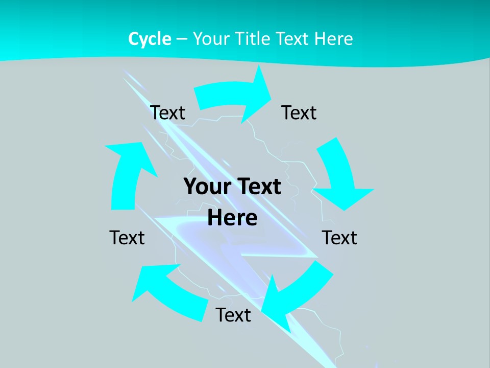 Light Effect Thunderbolt PowerPoint Template