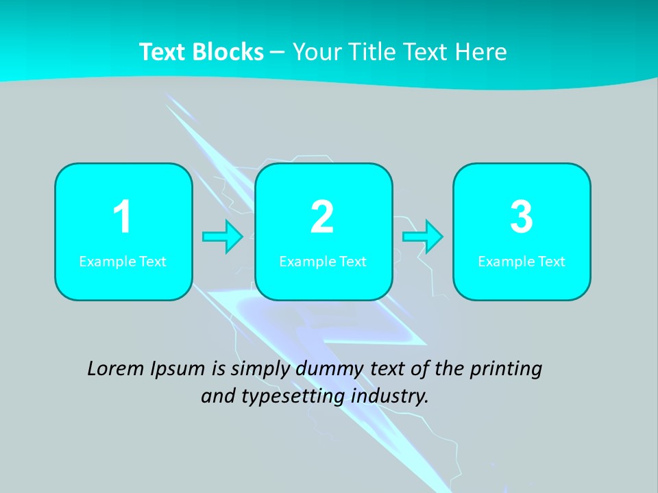 Light Effect Thunderbolt PowerPoint Template