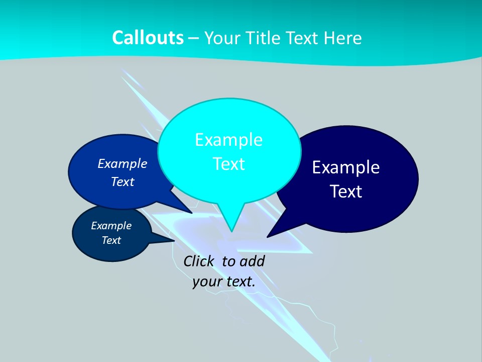 Light Effect Thunderbolt PowerPoint Template