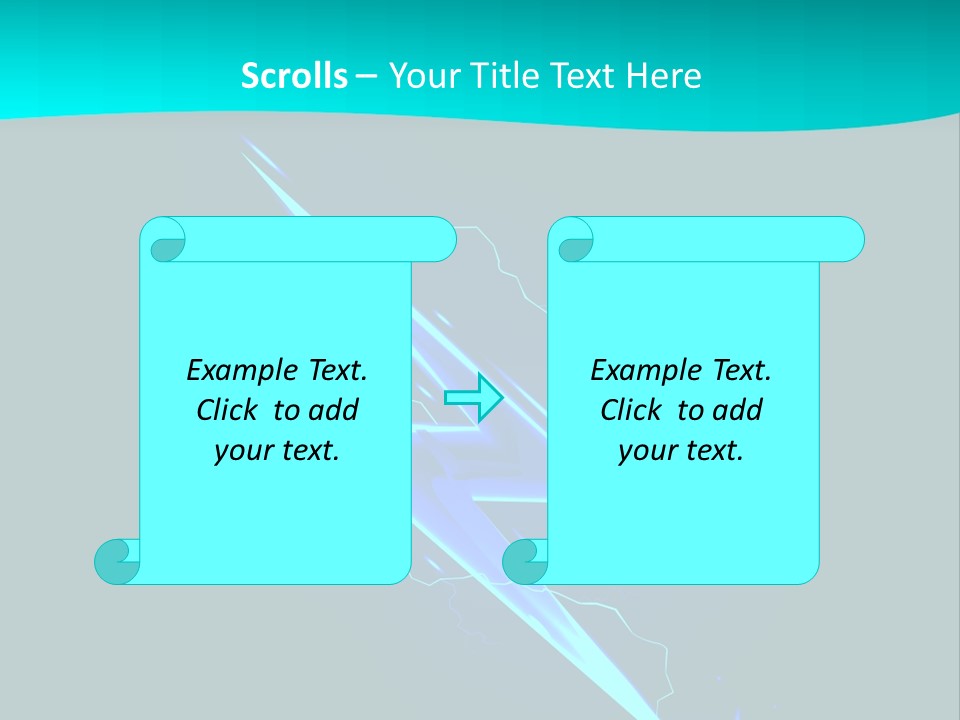 Light Effect Thunderbolt PowerPoint Template