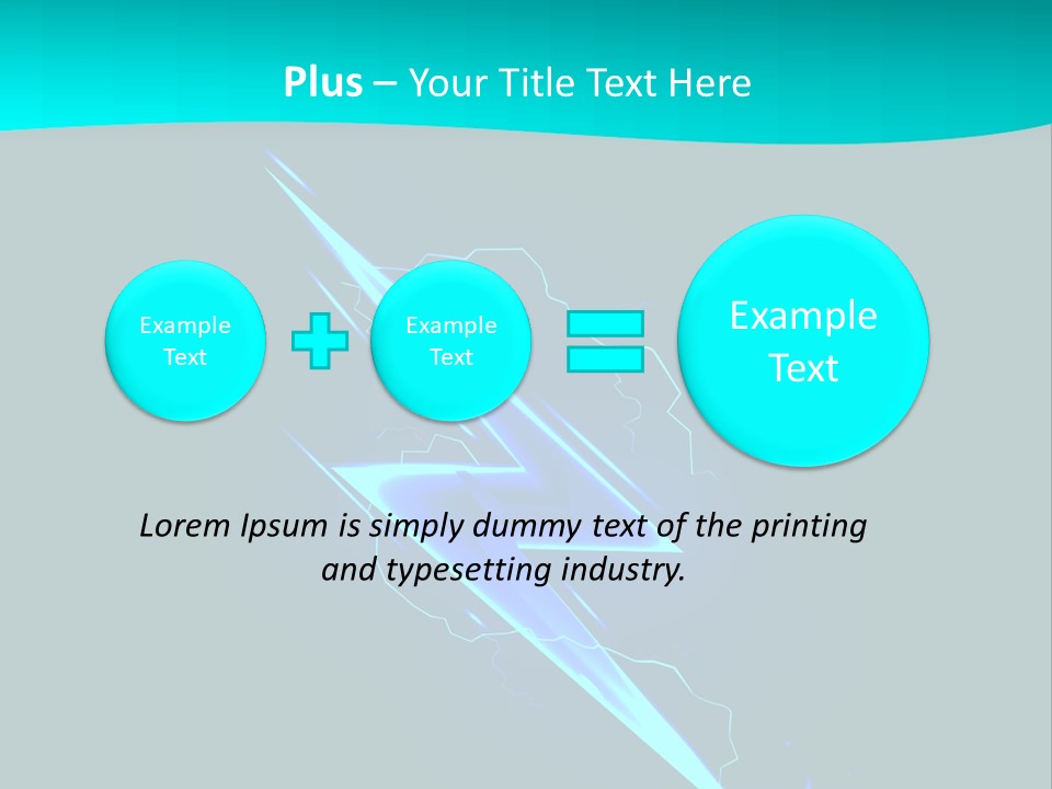 Light Effect Thunderbolt PowerPoint Template